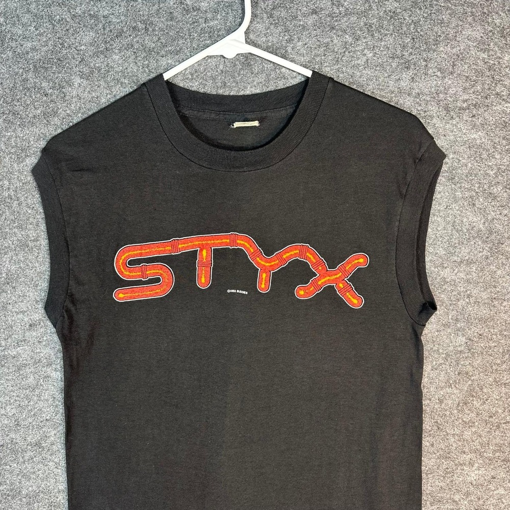 Vintage 1983 STYX Kilroy Was Here Tour Tank Top Single Stitch Hem Mens Medium - Picture 15 of 16